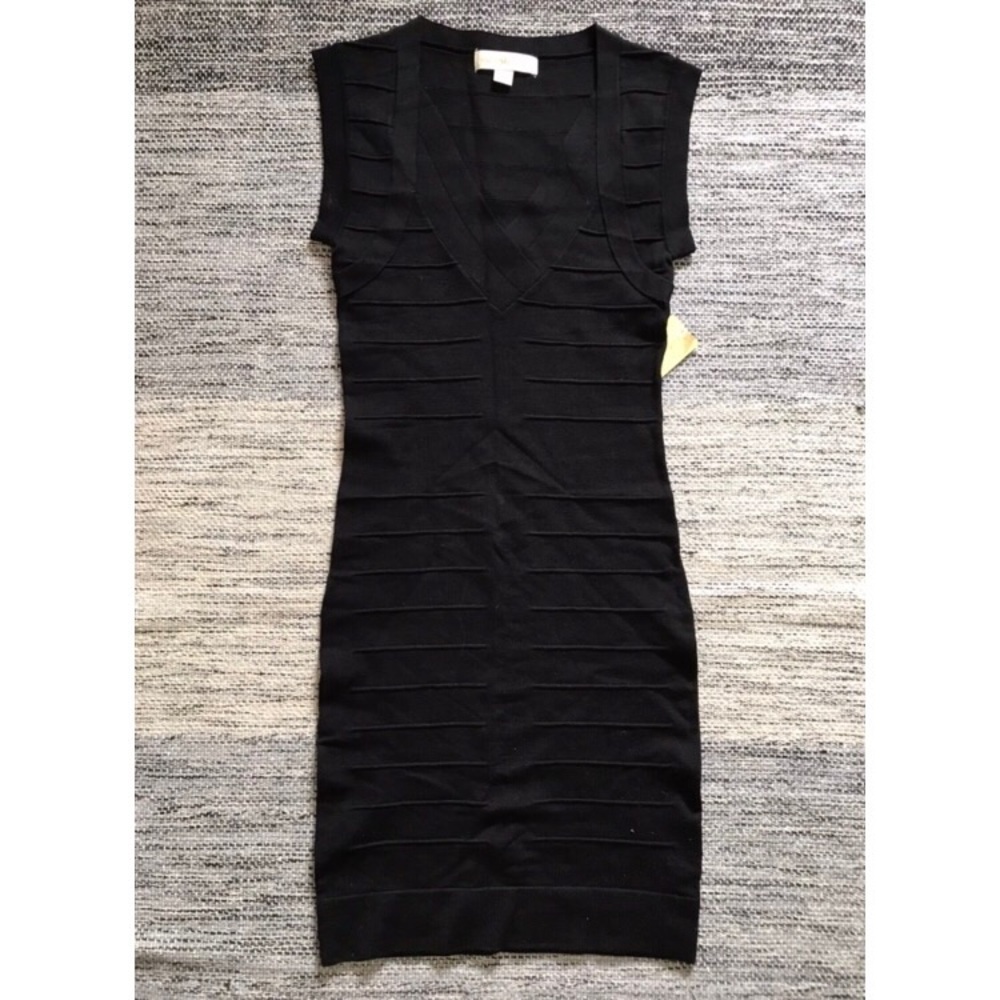 Black tight fitted dress